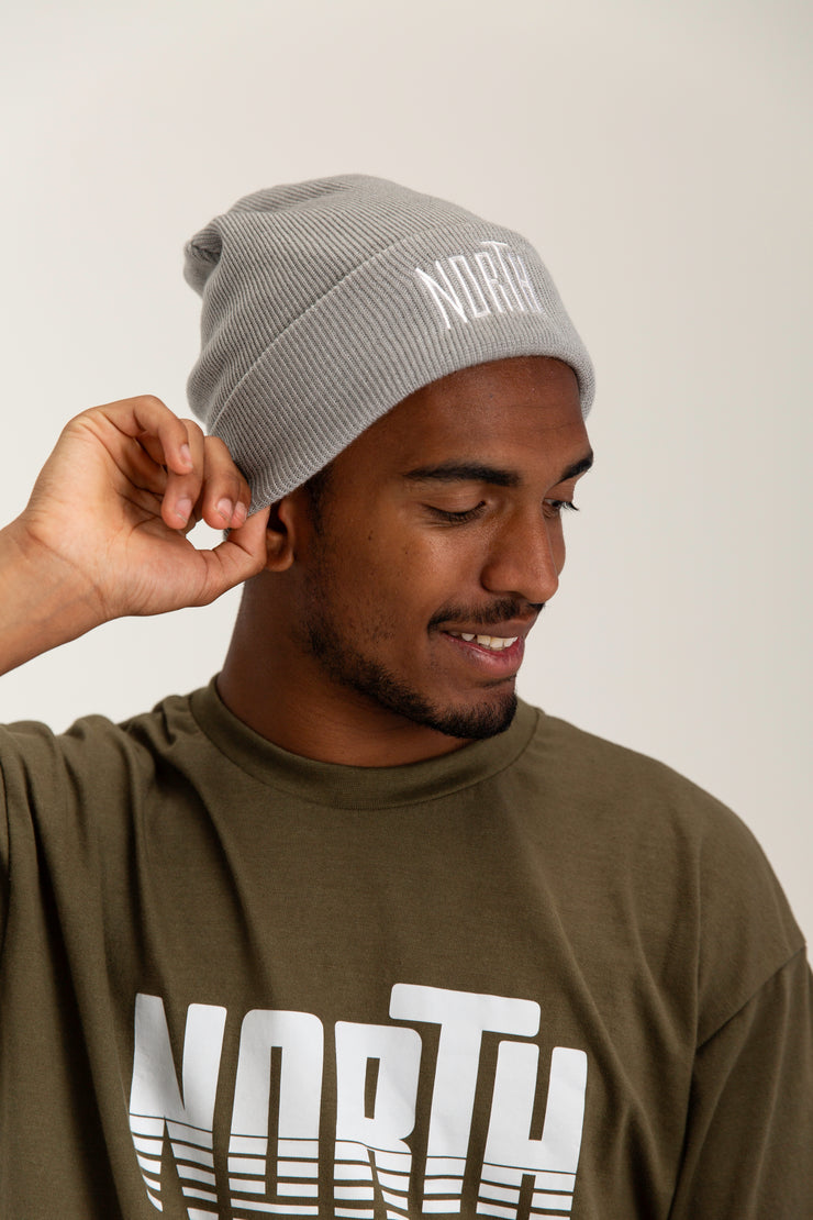 North - Cuff Beanie Light Grey